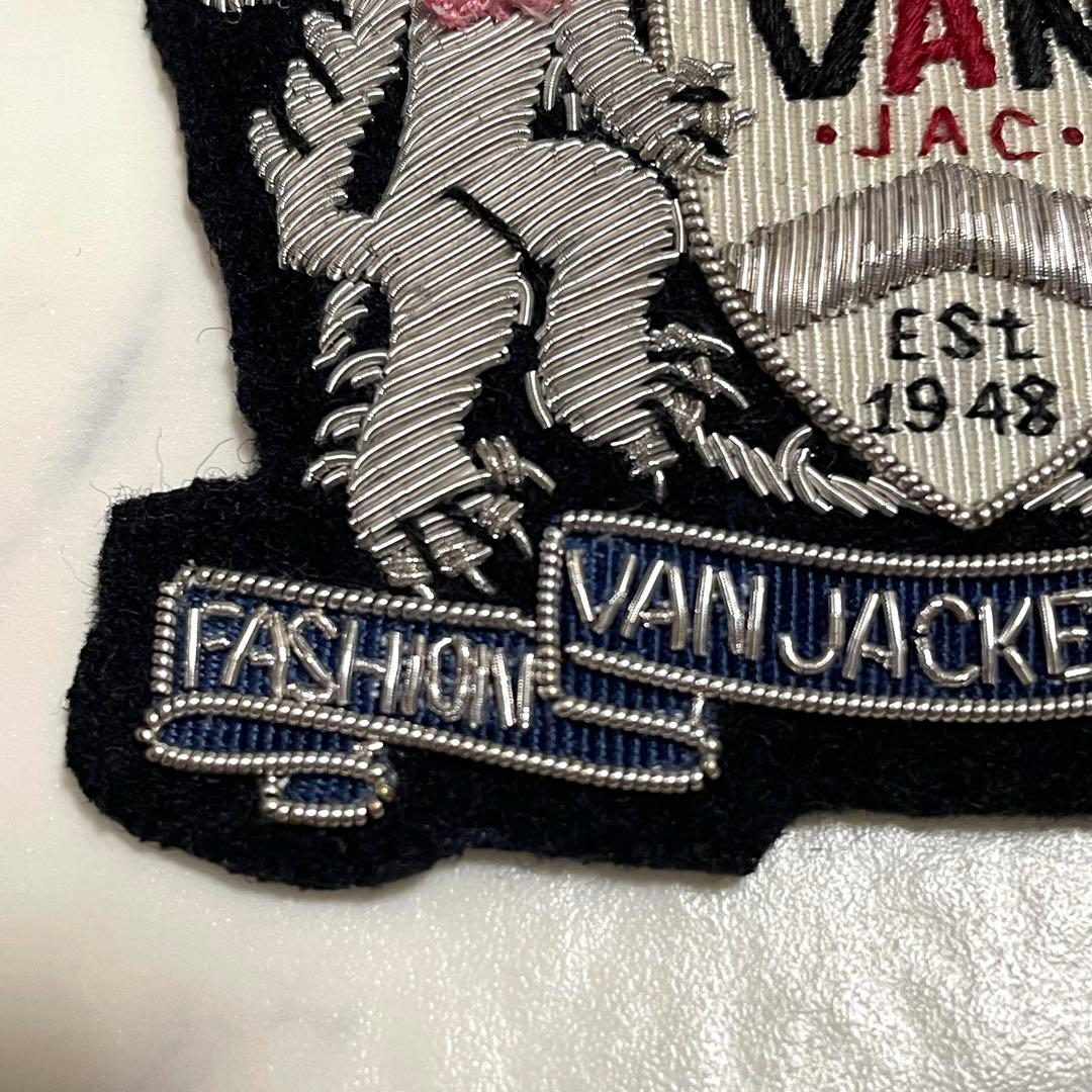 レア♪VAN JACKETシルバーモール 刺繍 ジャケット エンブレム A
