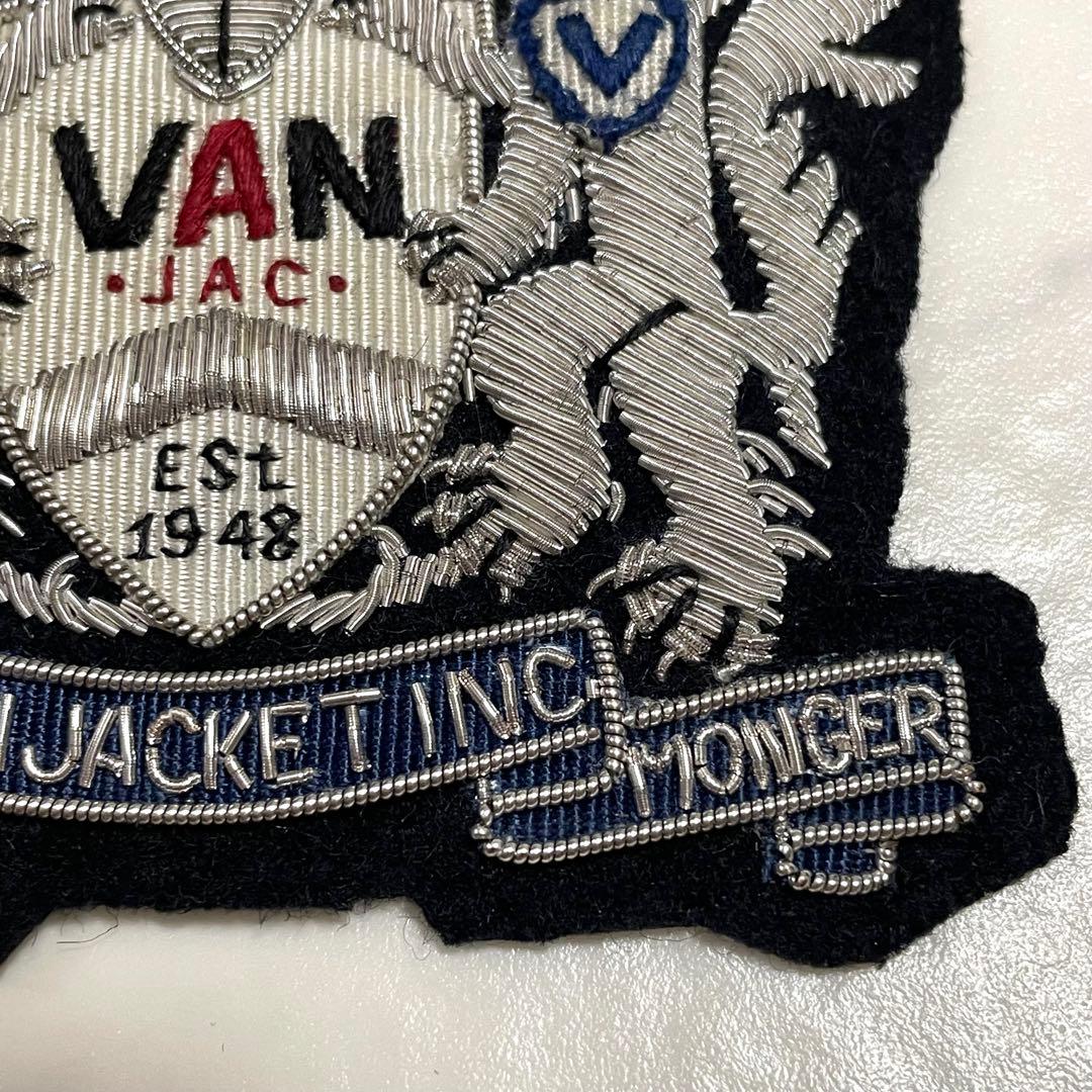 レア♪VAN JACKETシルバーモール 刺繍 ジャケット エンブレム A