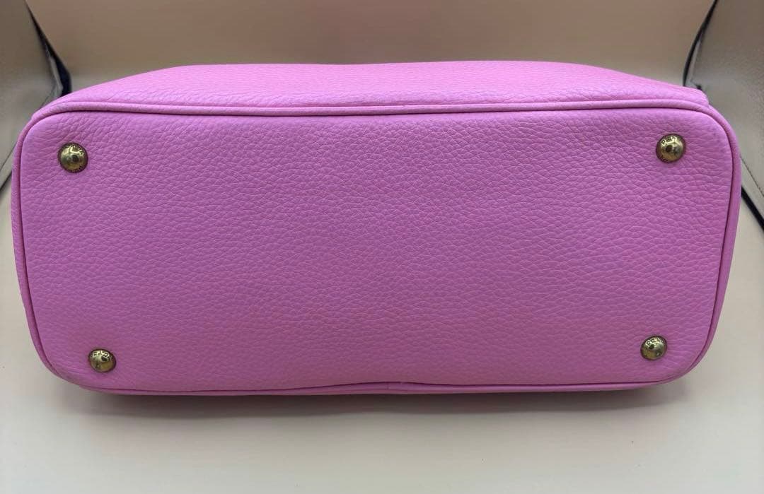 PRADA プラダ レザー ハンド ショルダー バッグ ピンク