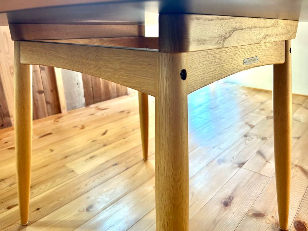 【カリモク60】Dテーブル ビーチナチュラル中古