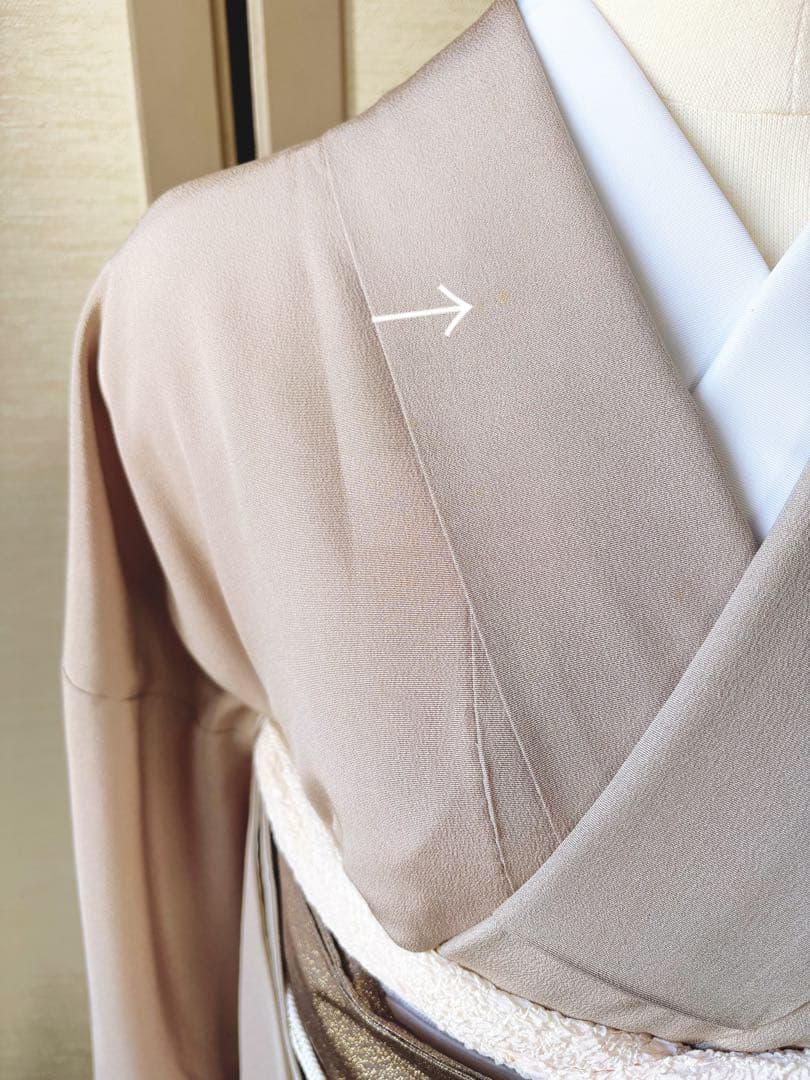 正絹 付け下げ フルセット 裄65 卒業式 入学式 お宮参 袋帯 S グレー