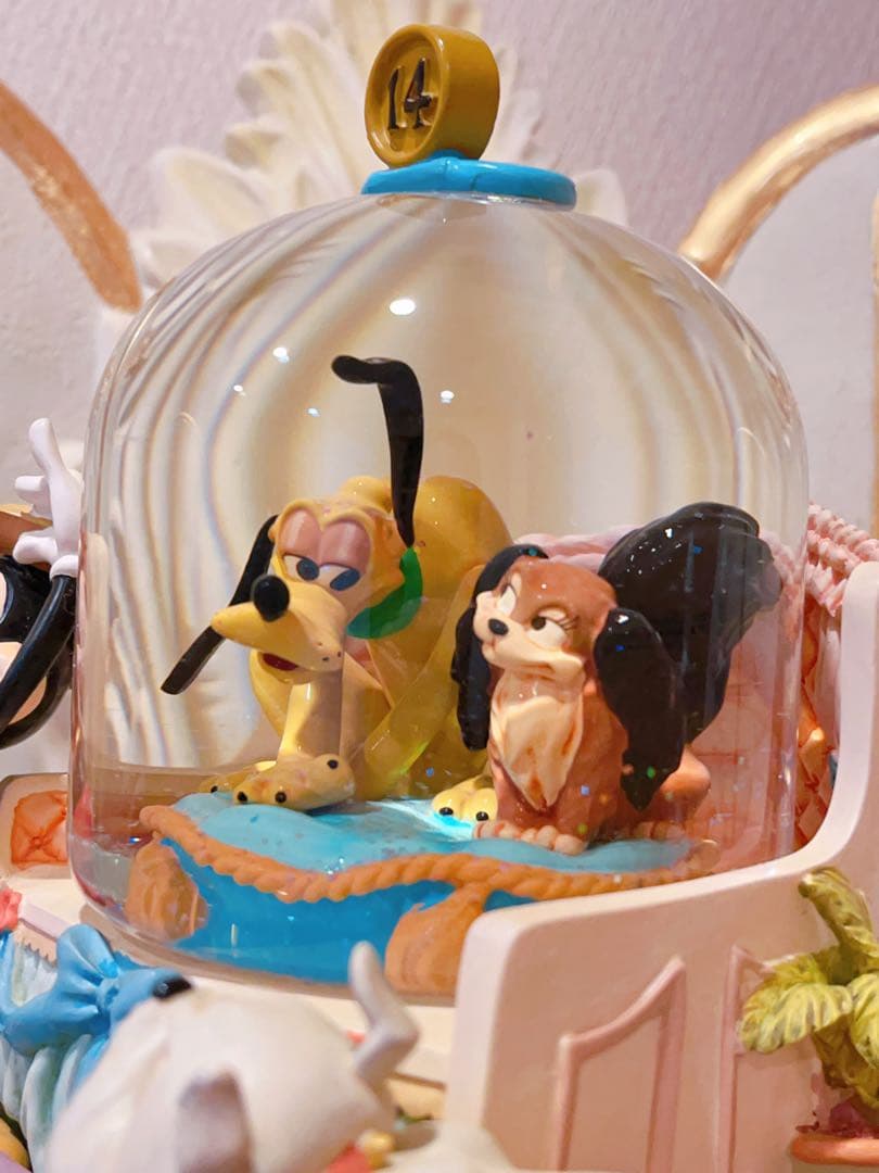 激レア ミッキーの愛犬 スノードーム スノーグローブ オルゴール