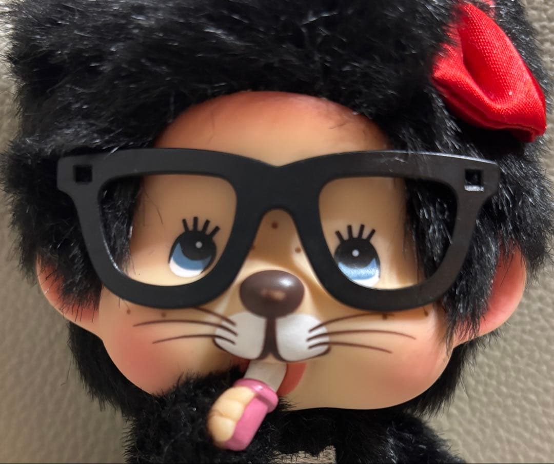 み*〜様 モンチッチ　にゃんちっち　キーホルダー　キーチェーン　メガネ