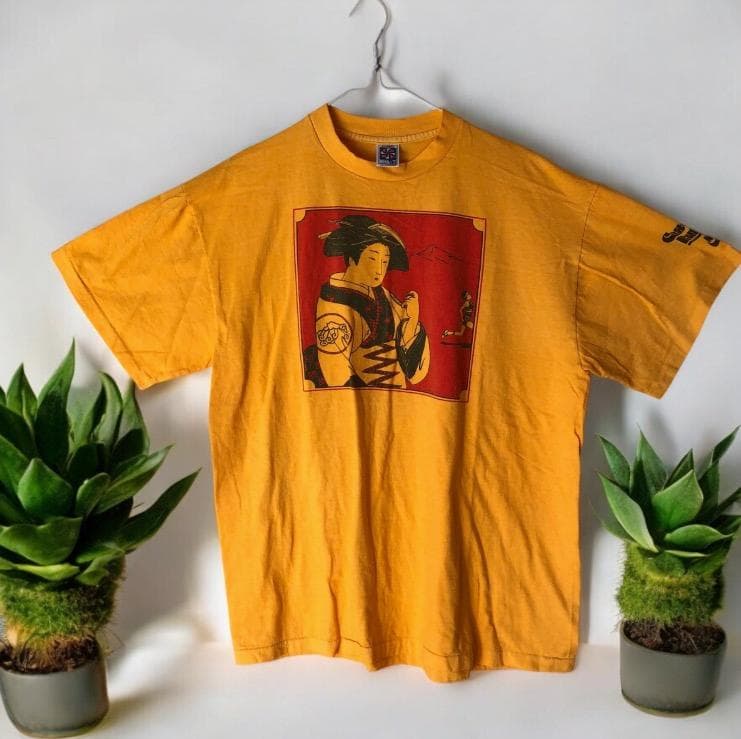 NIKE 浮世絵 芸者 Tシャツ 風車タグ L アート 80s 極美品 USA製 - メルカリ