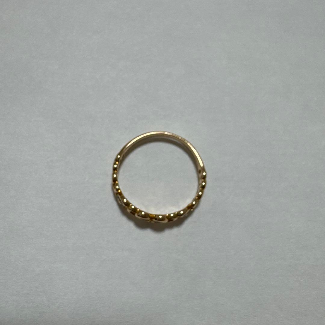 K18ダイヤモンドハートリング