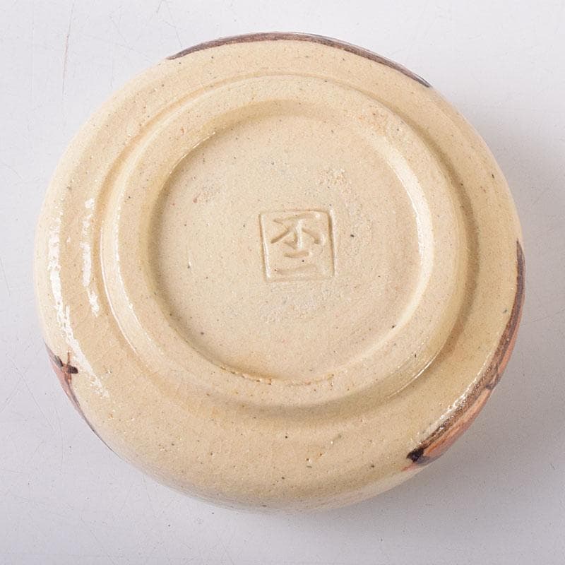 茶道具　不二窯 佐藤和子作　織部　香合　共箱　C　7800