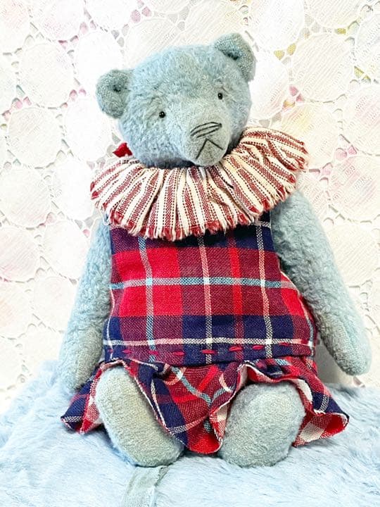 アンティークヴィンテージピンクくまぬいぐるみセットガンドラシュトン