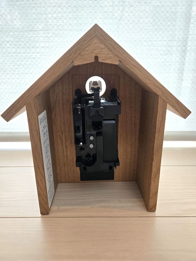 a*読様 無印良品　鳩時計　掛置時計・クリ材