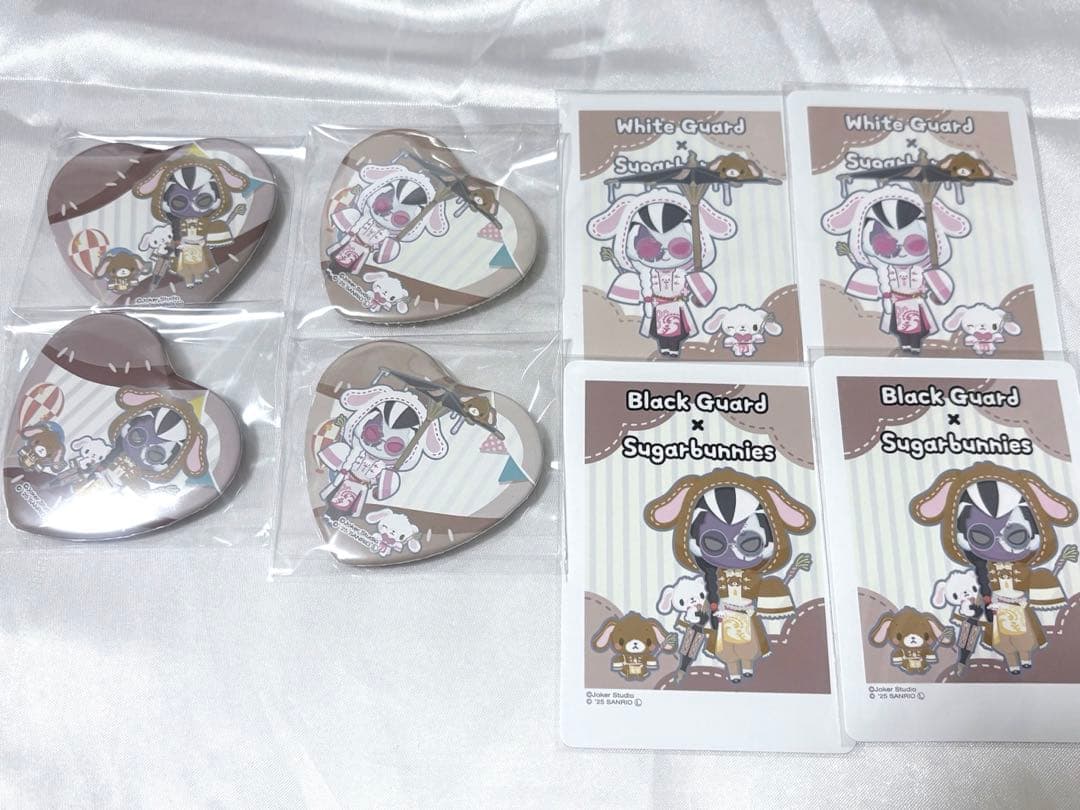 IdentityV 第五人格 サンリオ ハート缶バッジ ポラショット 白黒無常
