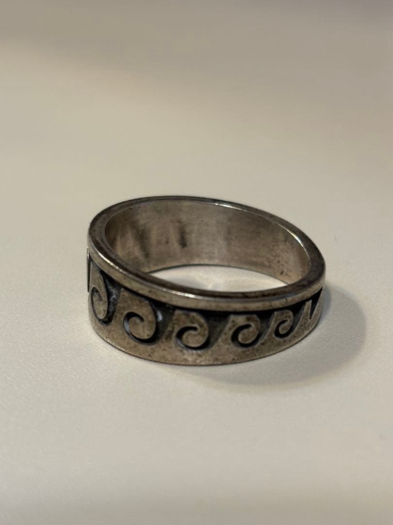 シルバー 波模様 リング HOPI 族 インディアンジュエリー