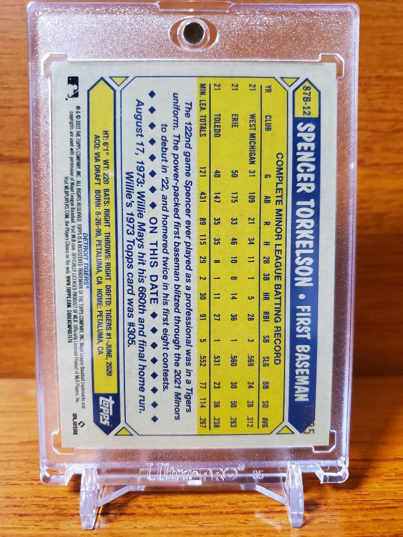 Spencer Torkelson スペンサー・トーケルソン　シリアル25