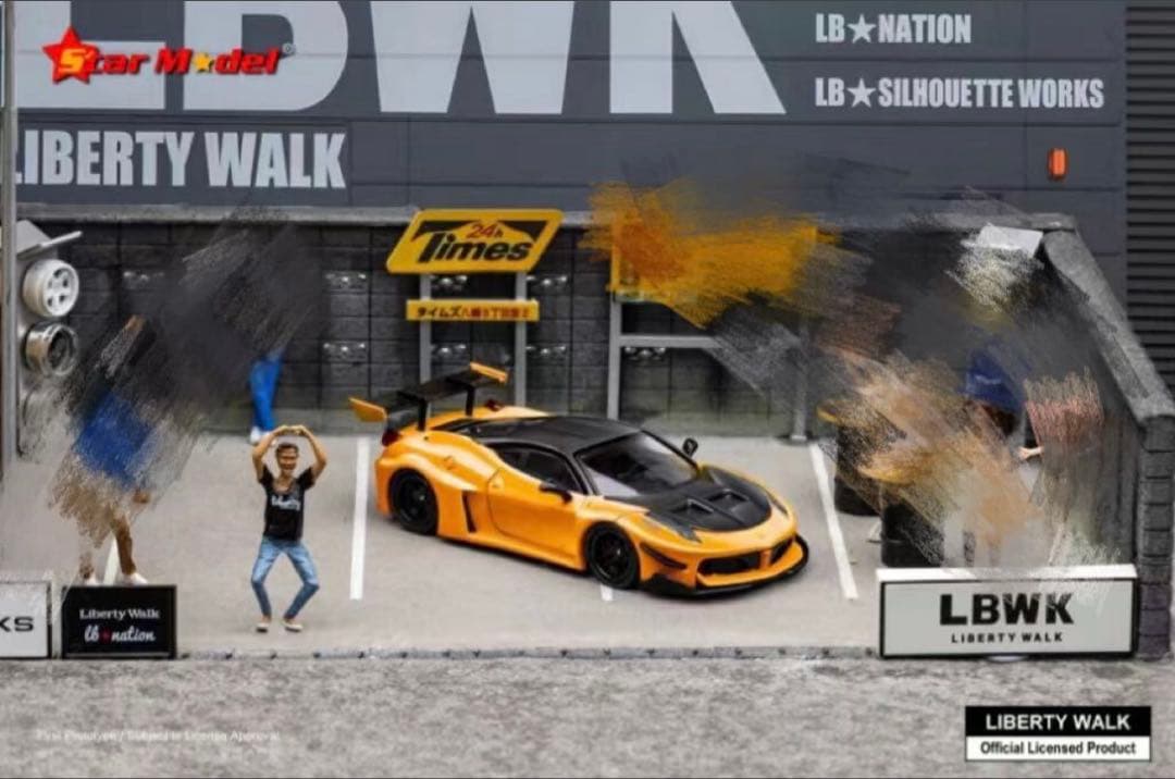 1/64 Star Model フェラーリ458 GT オレンジ フィギュア付 - メルカリ
