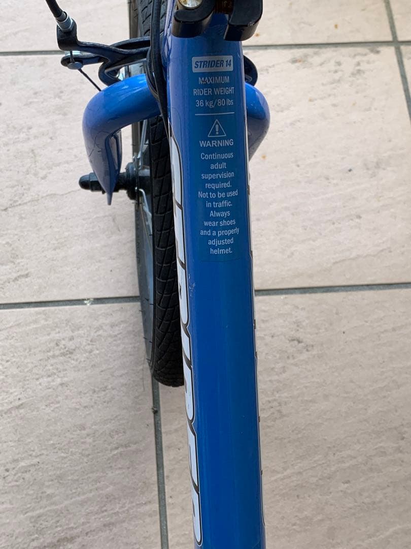 【美品】STRIDER 14X ブルー ペダル&キックスタンド付き