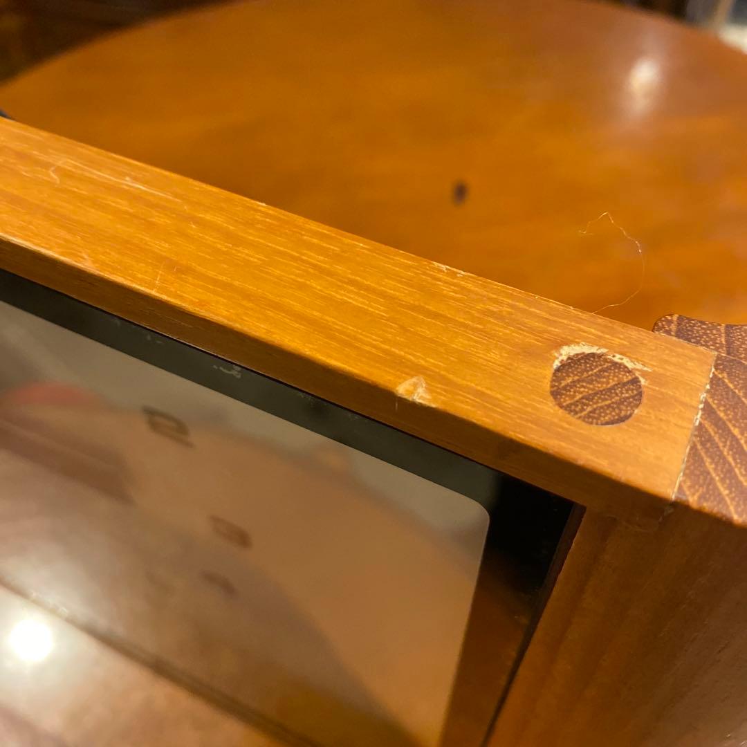 studio PEAK▼HOUR 掛時計 置時計　チーク材　無垢材