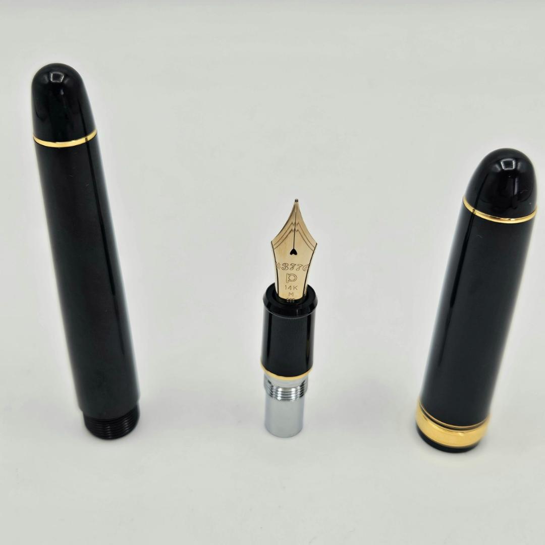 PLATINUM 万年筆 #3776 センチュリー 14K 585 M ブラック