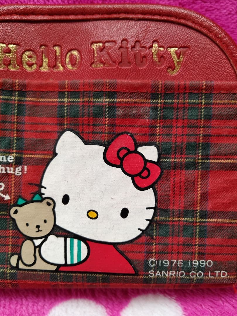 ハローキティ ボールペン 赤 チェック柄1989年物 M109843650