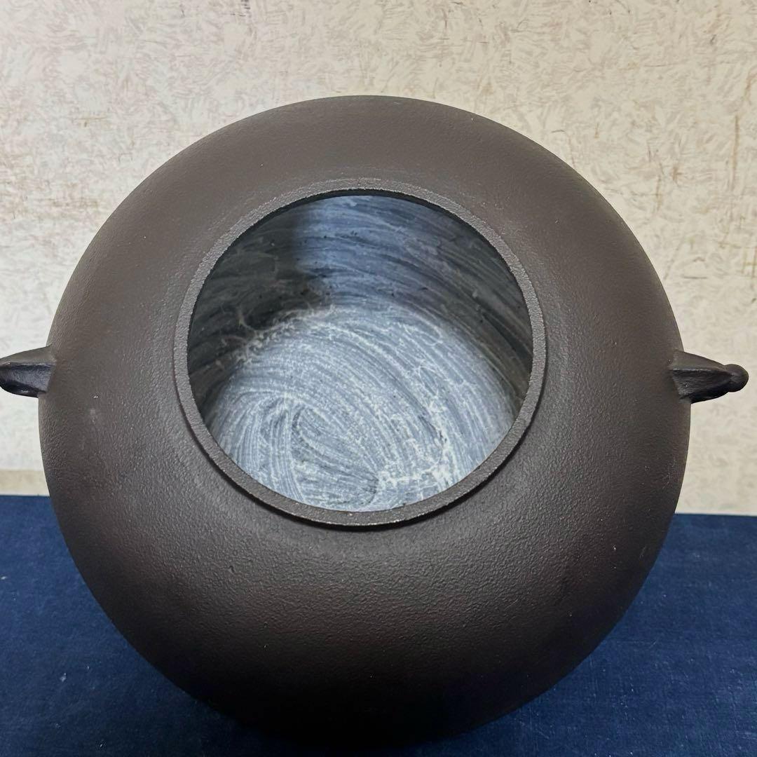 未使用品 釜師 佐藤清光 阿弥陀堂釜 茶道具 茶釜 昭和 名工 山形県