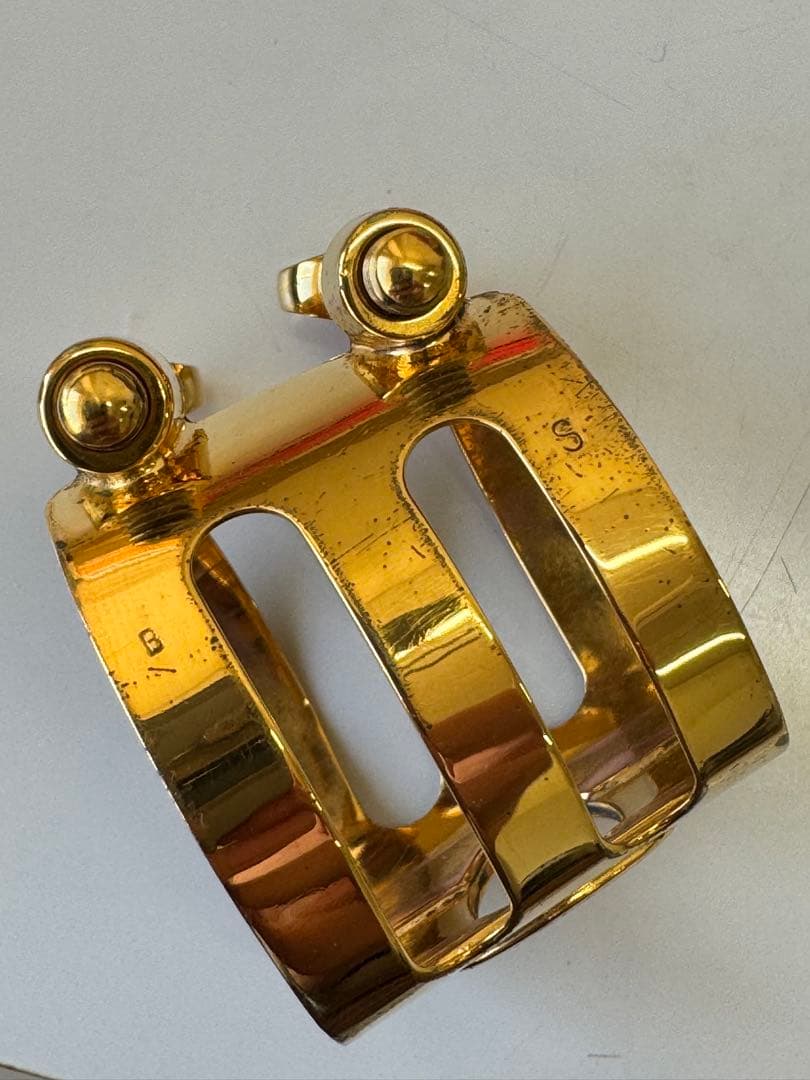 Woodstone アルトサックス用 金メッキ リガチャー セルマー