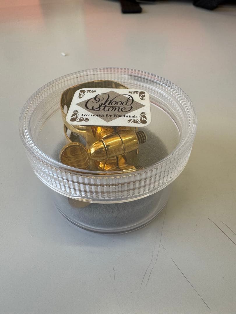 Woodstone アルトサックス用 金メッキ リガチャー セルマー
