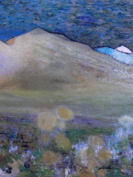 南城一夫、「赤城山 月光」、希少な画集より、新品高級額・額装付