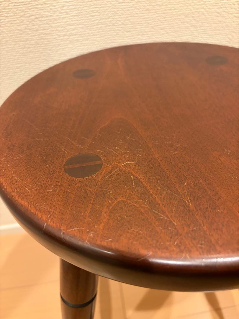 松本民芸 T字四脚スツール 丸椅子