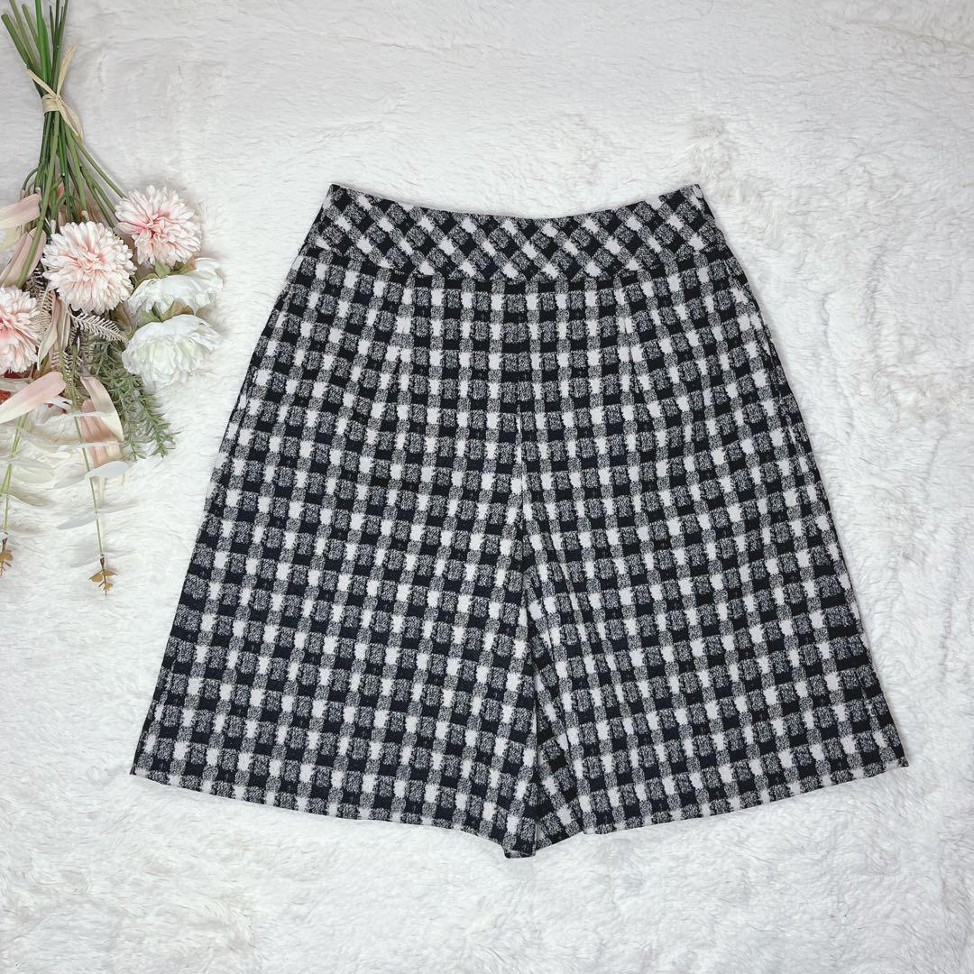 完売色✨25AW新品✨ANAYI アナイ　ツイーディージャガードキュロットパンツ