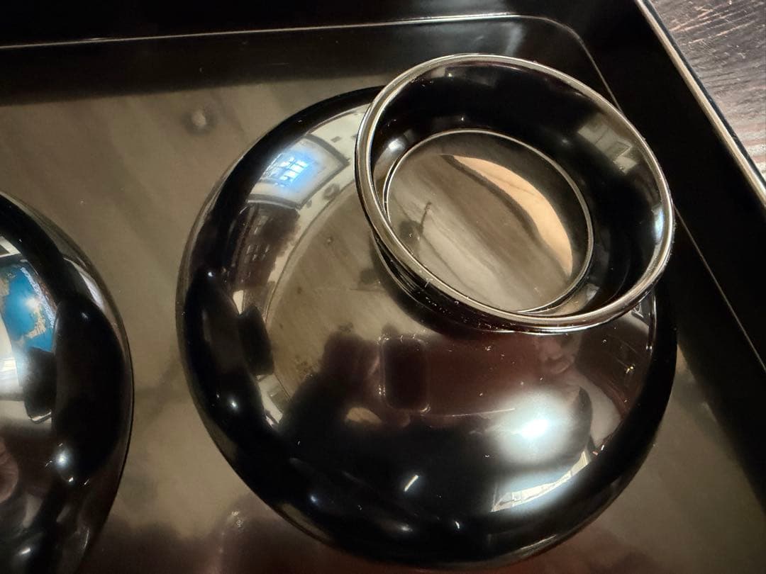 輪島塗（重要無形文化財）高級汁椀 鉄仙図 3客