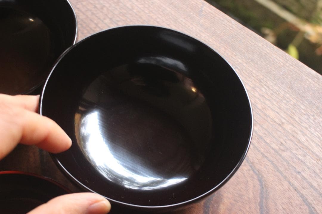 時代逸品！優美な見返し鶴蒔絵の映える日の出椀2点（検輪島塗雑煮椀蒔絵椀