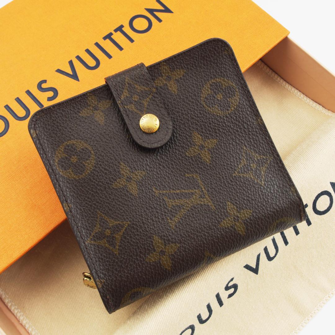 使用感少✨ ルイヴィトン モノグラム コンパクトジップ 二つ折り財布