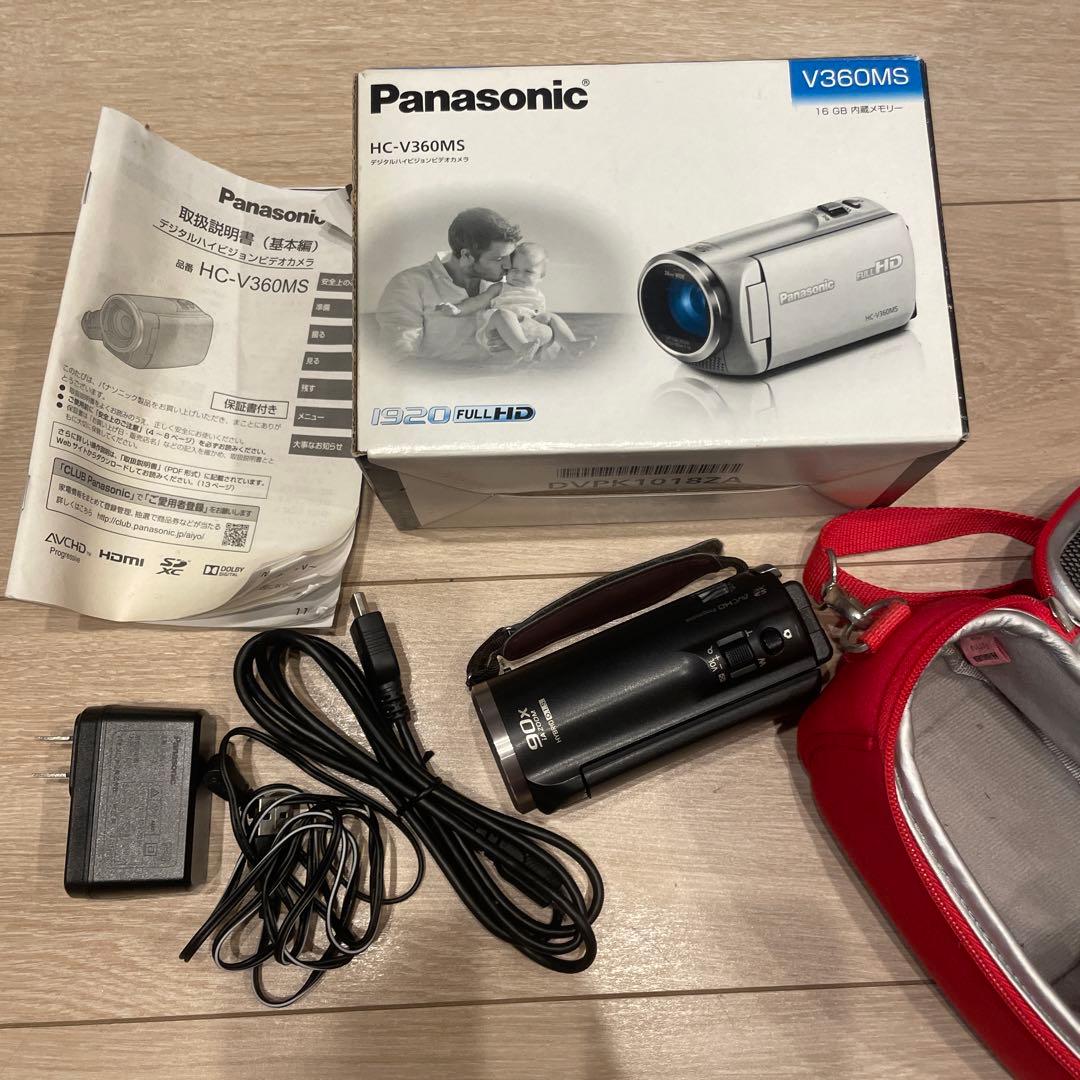値下げ Panasonic HC-V360MS ビデオカメラ 三脚