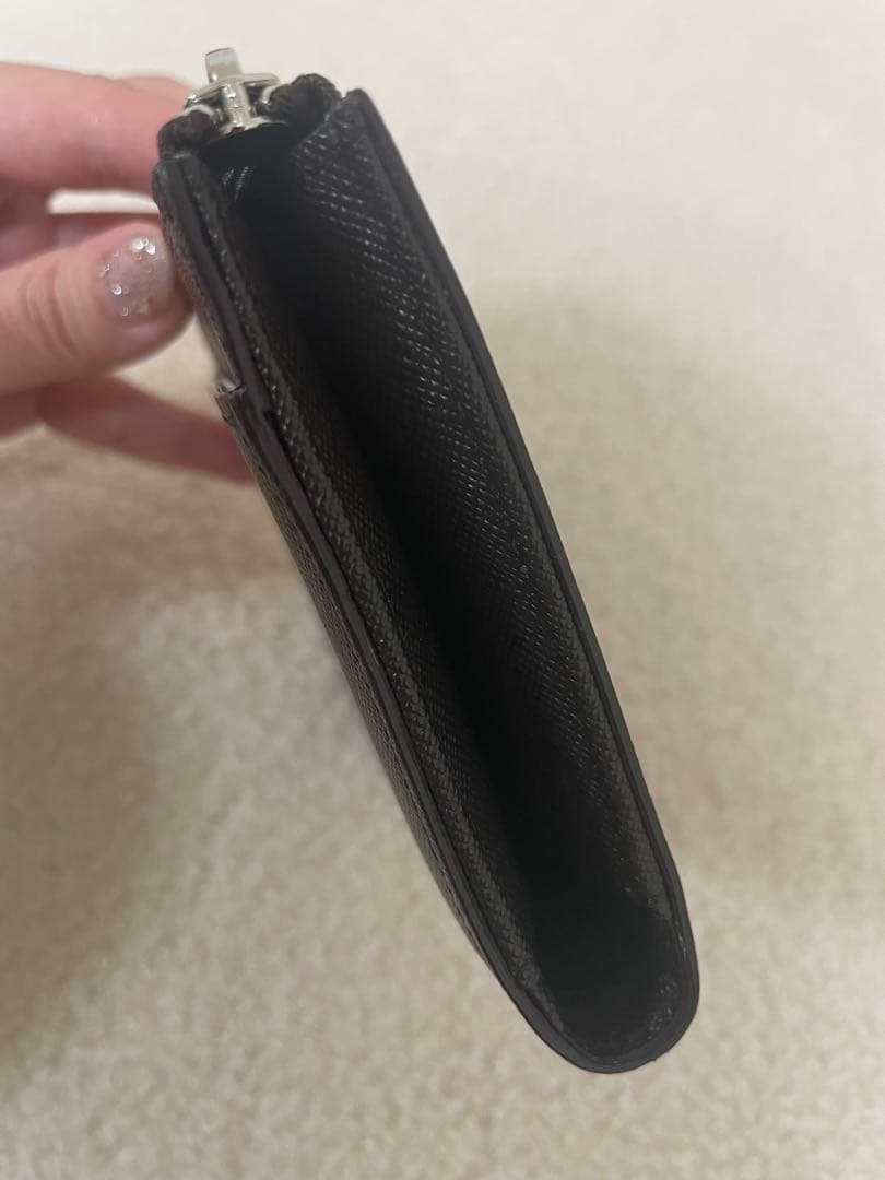 ATAO チェス　ダークブラウン　 二つ折り財布