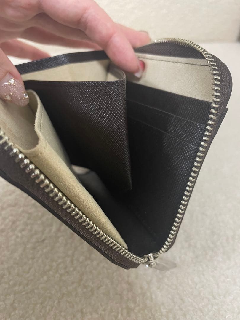 ATAO チェス　ダークブラウン　 二つ折り財布