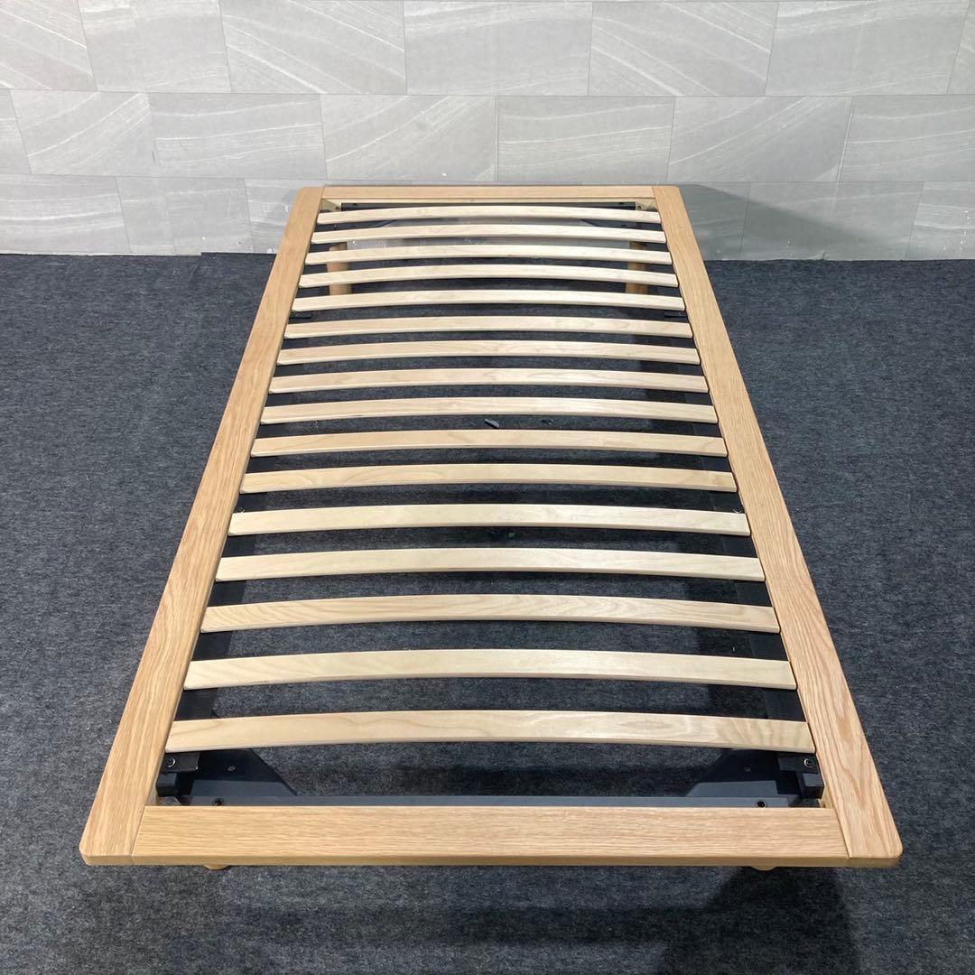 MUJI 無印良品 無印 ベッドフレーム シングル 天然木 美品 d3412
