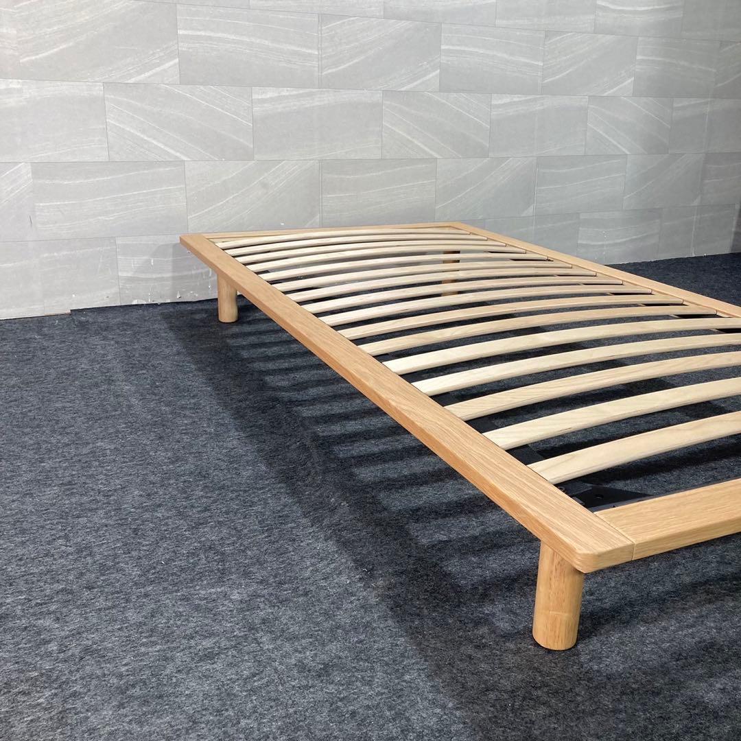 MUJI 無印良品 無印 ベッドフレーム シングル 天然木 美品 d3412