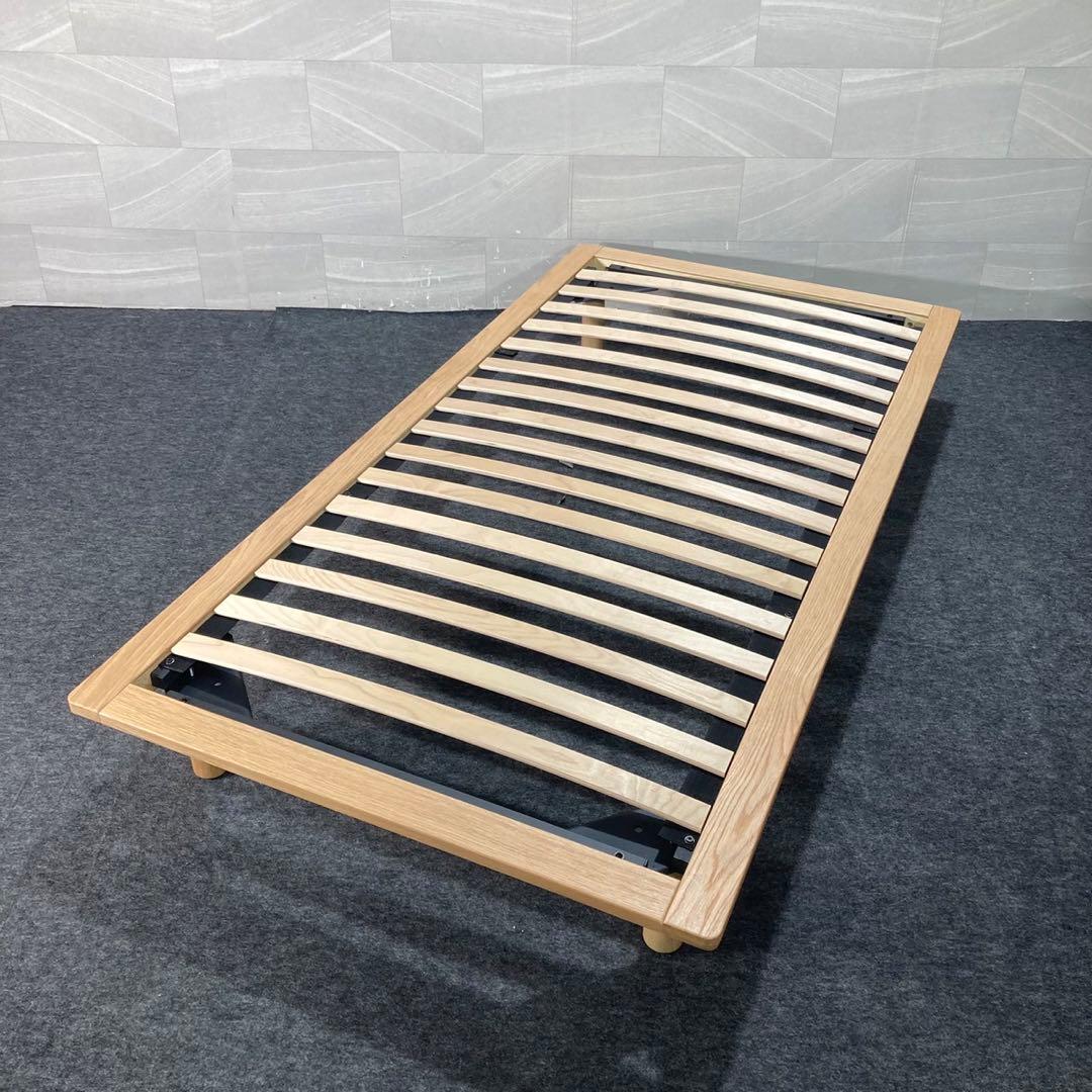 MUJI 無印良品 無印 ベッドフレーム シングル 天然木 美品 d3412