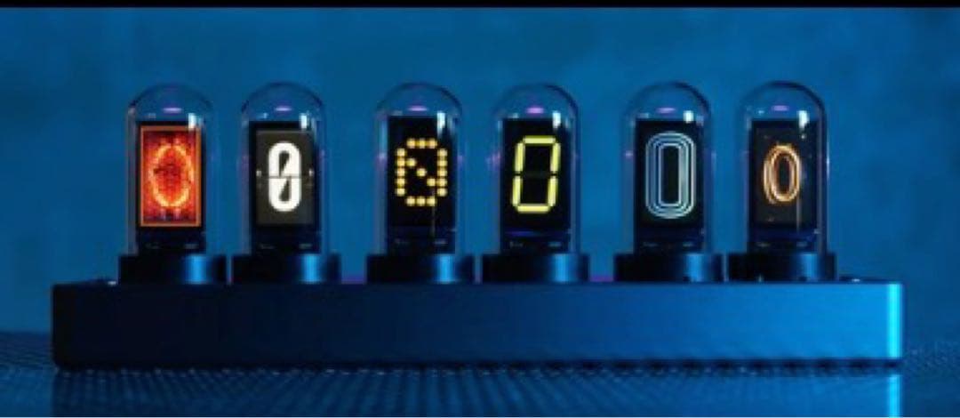 ニキシー管シミュ 置き時計hachisanmaru MARVEL TUBES