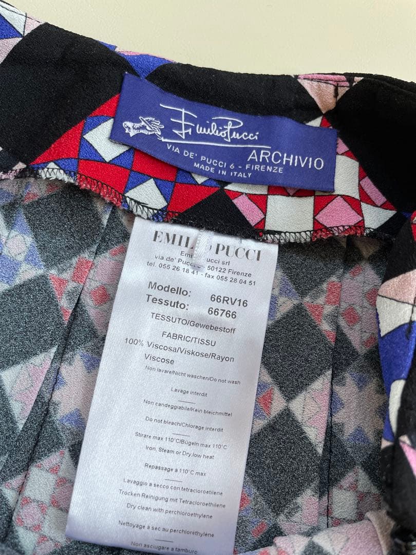 ふみちゃん様 エミリオプッチ 本物 黒 ピンク スカート 美品