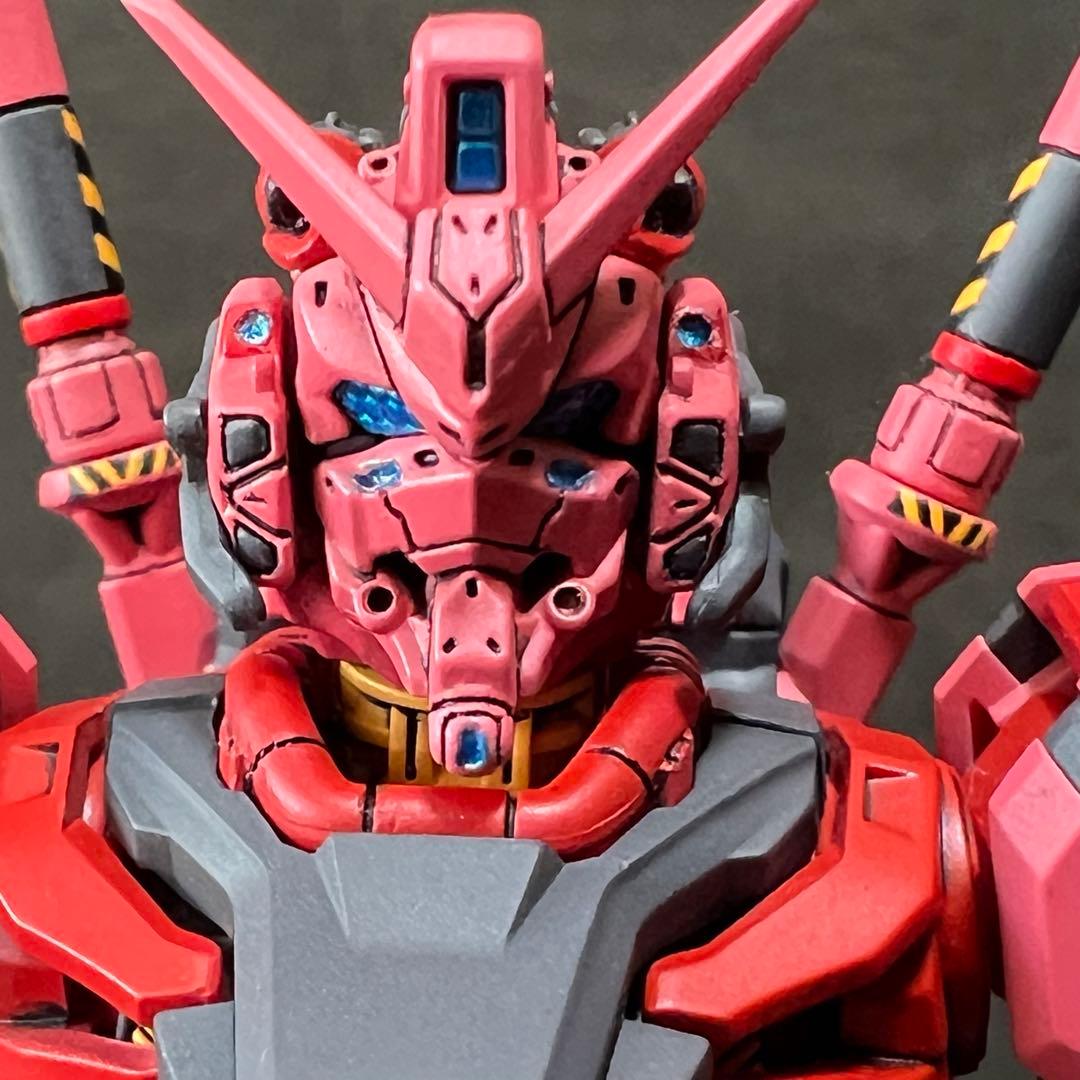 HG 赤いガンダム 改修 全塗装 完成品 徹底色分け