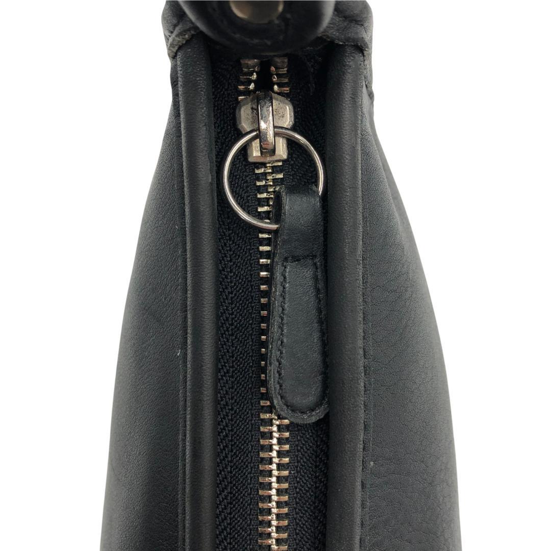 【美品・希少】OLD COACHオールドコーチ　ショルダーバッグ　ブラックレザー
