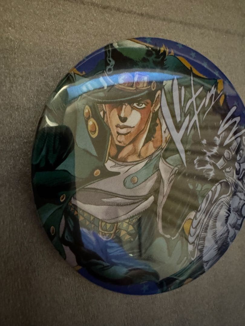 ジョジョ展 荒木飛呂彦原画展 3部　空条承太郎 ジョジョの奇妙な冒険缶バッジ