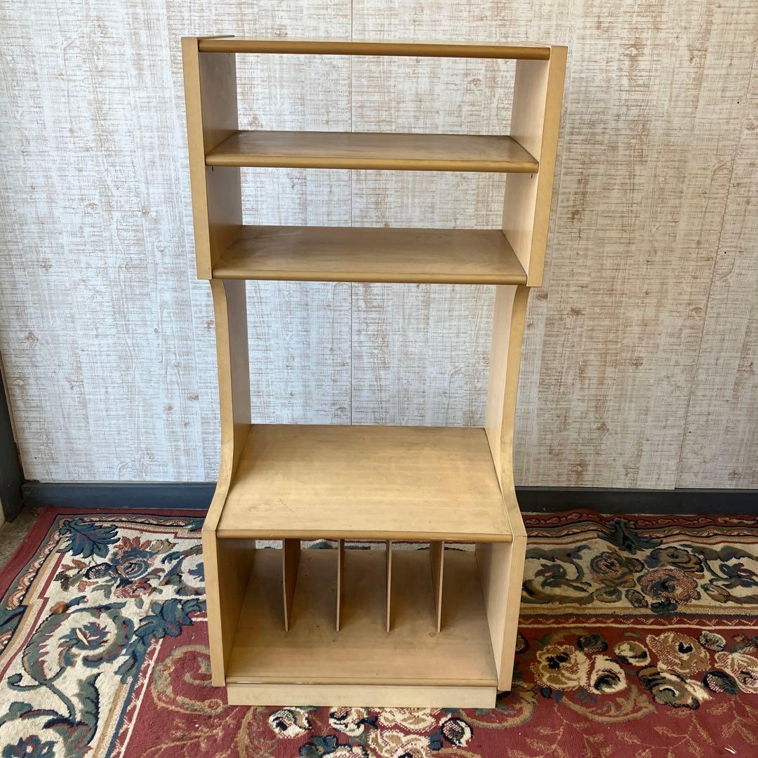 昭和レトロ 木製 レコードラック オーディオラック 古家具 ビンテージ