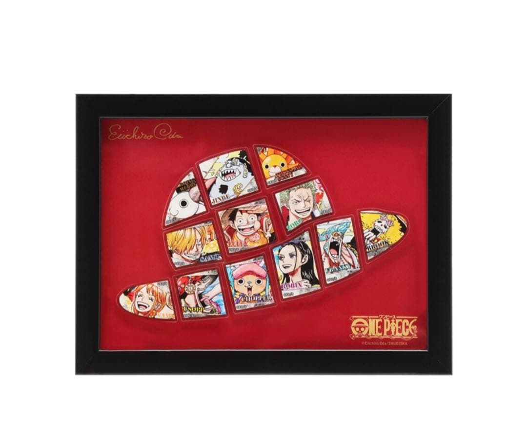新品】『ONE PIECE』額装ピンズセット 麦わら帽子型 カラーVer.