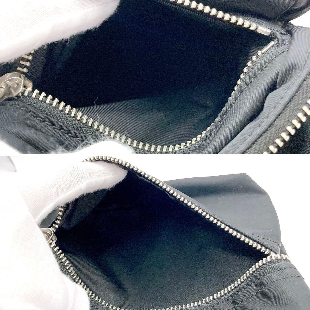 未使用級✨AMI PARIS アミパリス ショルダーバッグ ブラック ナイロン