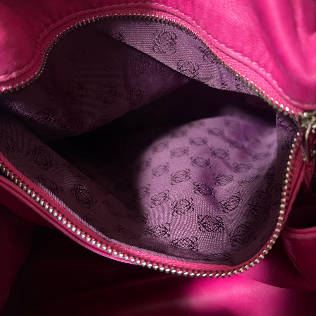 超希少 LOEWE VINTAGE PINK Python フラメンコ バッグ