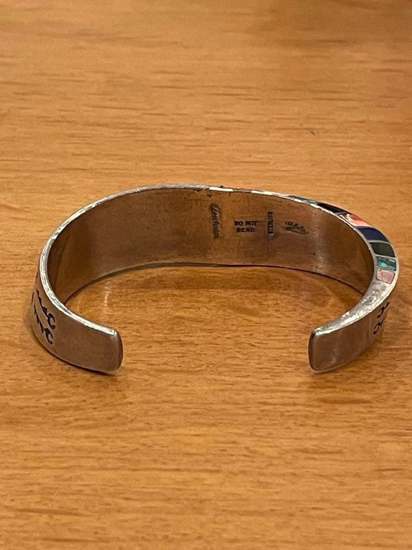 た*こ様 ロンパーカー インレイ×オーバーレイ バングル　ナバホ NAVAJO