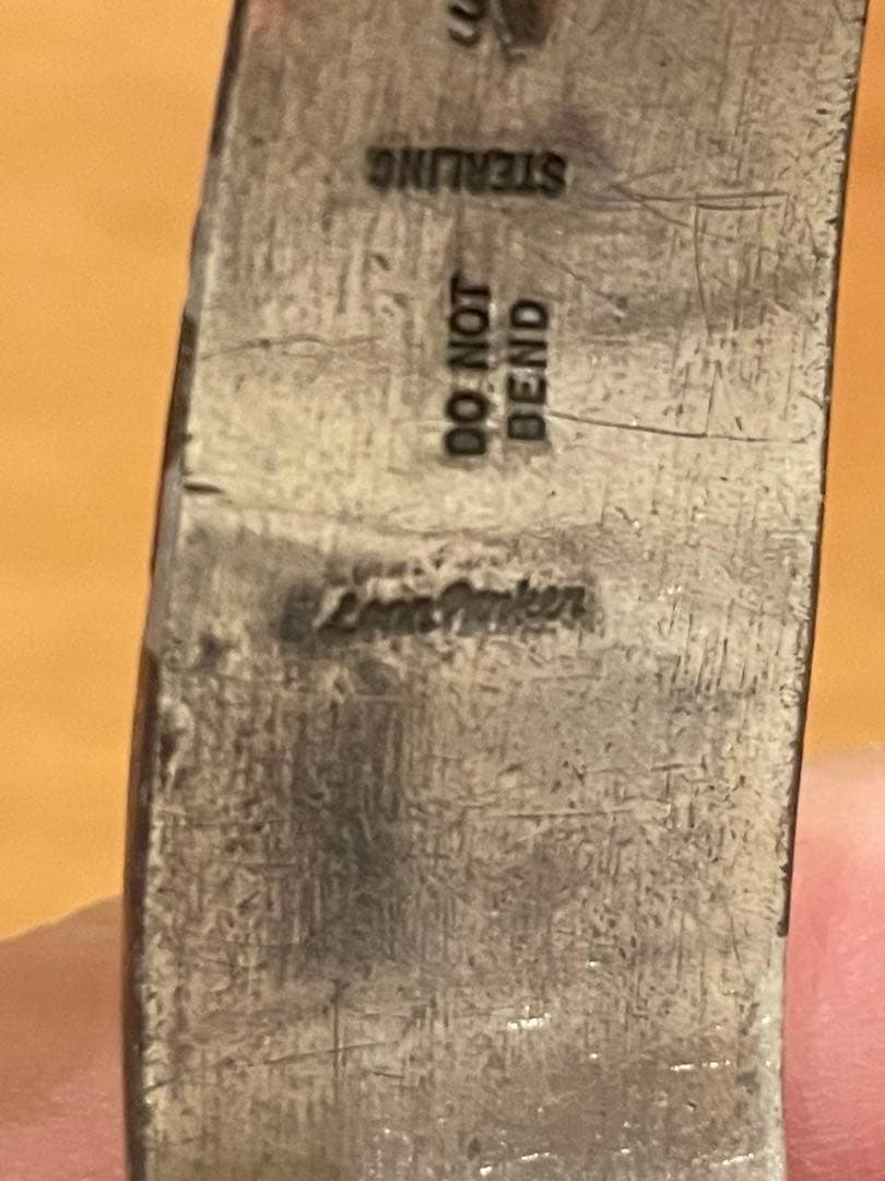 た*こ様 ロンパーカー インレイ×オーバーレイ バングル　ナバホ NAVAJO