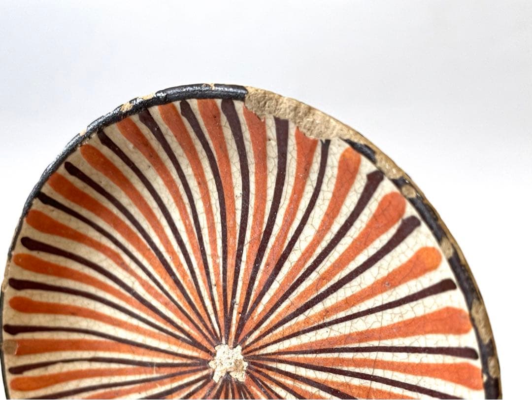 骨董 アンティーク 麦藁手 蓋碗 蓋茶碗 お碗 飯碗 絵瀬戸 白州正子 民芸