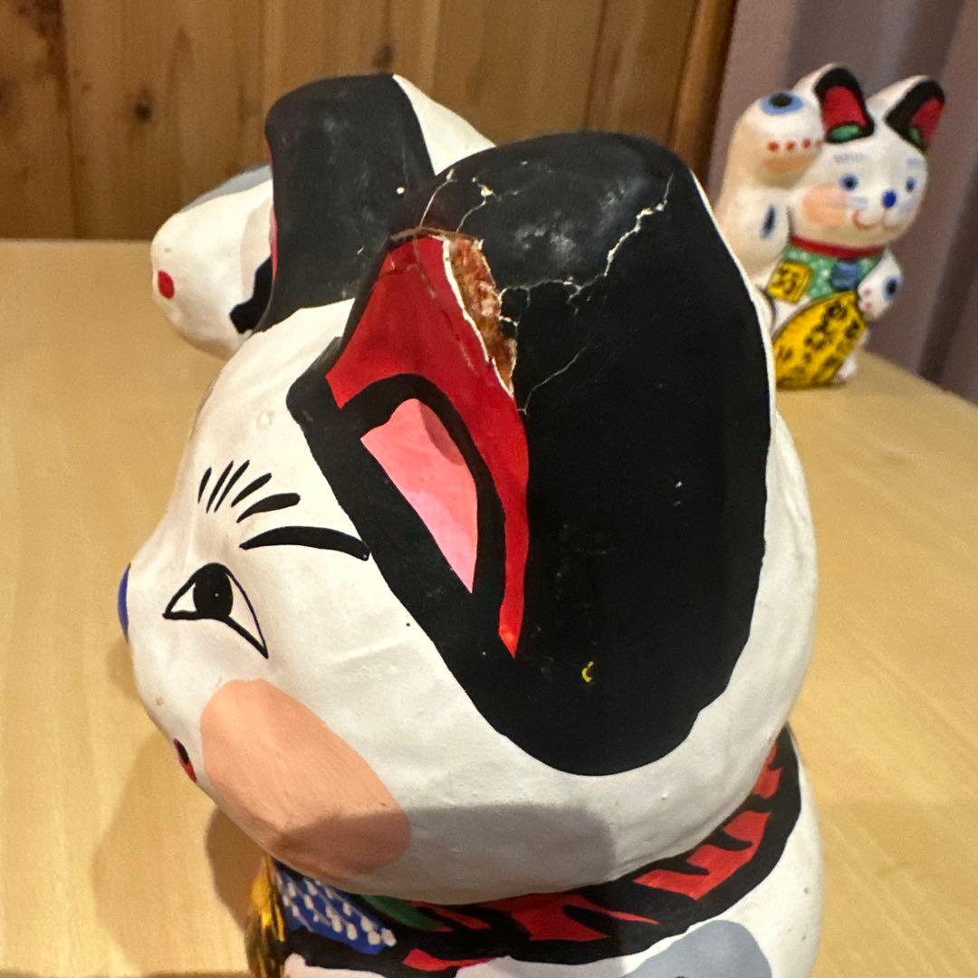 招き猫 春日部張子 五十嵐健二作 招き猫100の8【埼玉】春日部張子/玩