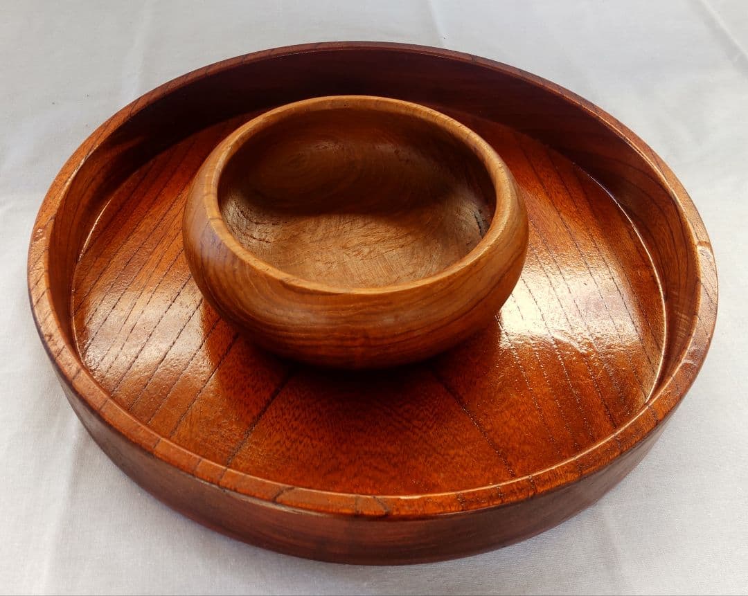 「大切に保管していました」／欅＋広葉樹 自伐自作の盆 part③