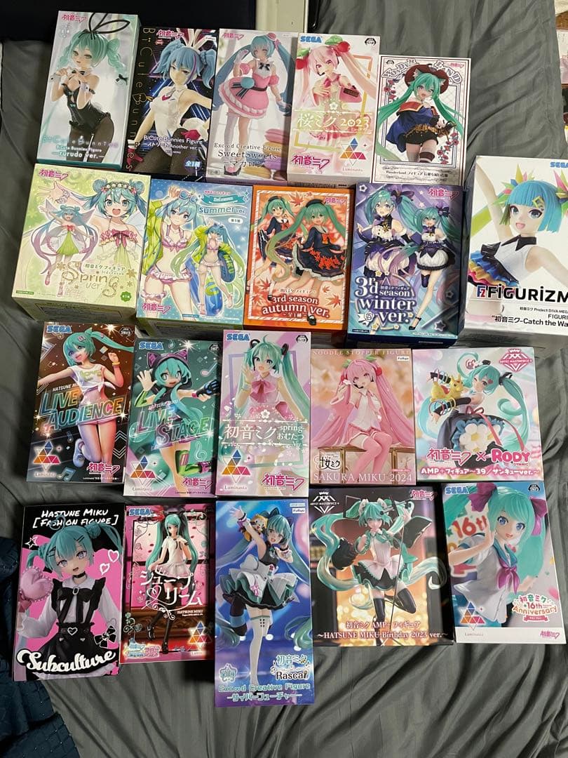 初音ミク プライズ フィギュア20個セット タイトー 初音ミク